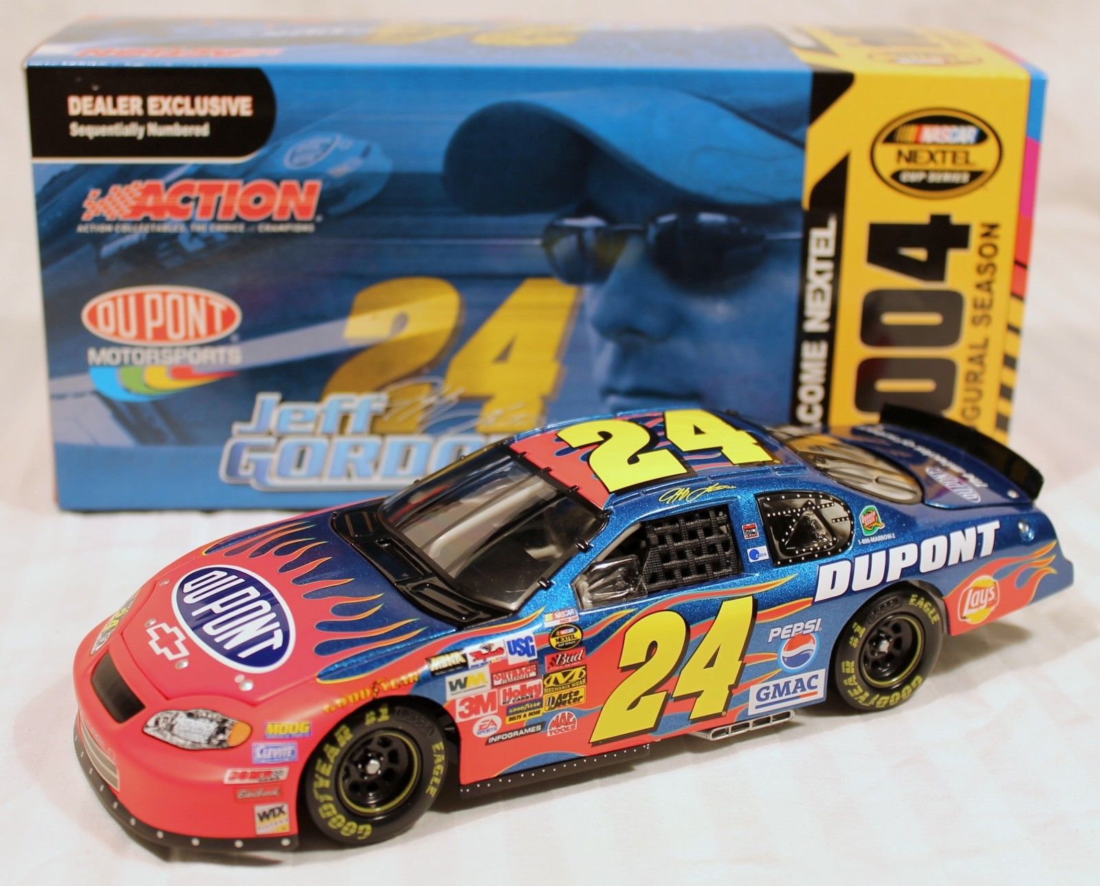 2004 Jeff Gordon 1/24th Dupont "Welcome Nextel" car