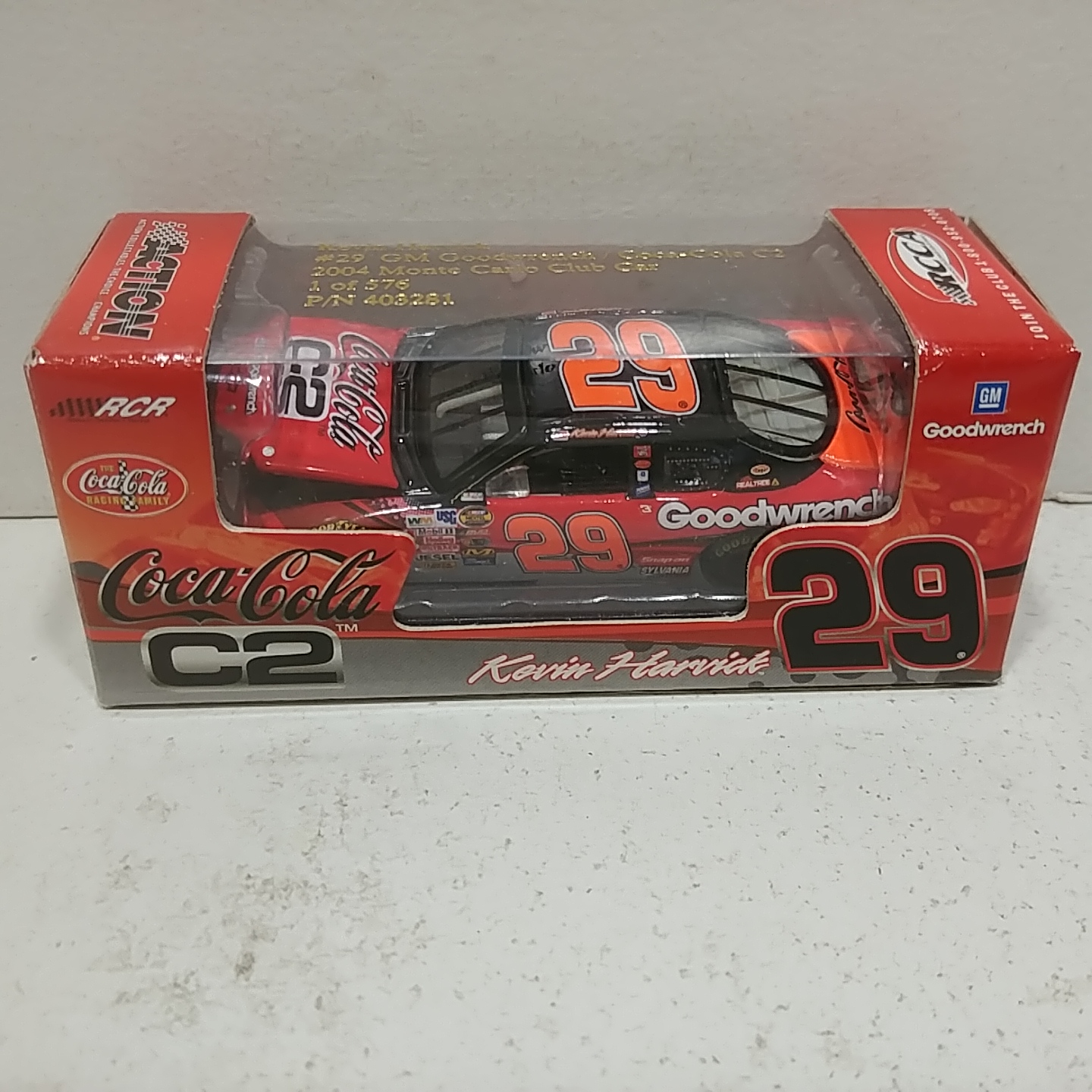 2004 Kevin Harvick 1/64th Goodwrench "Coca Cola C2" hood open Monte Carlo