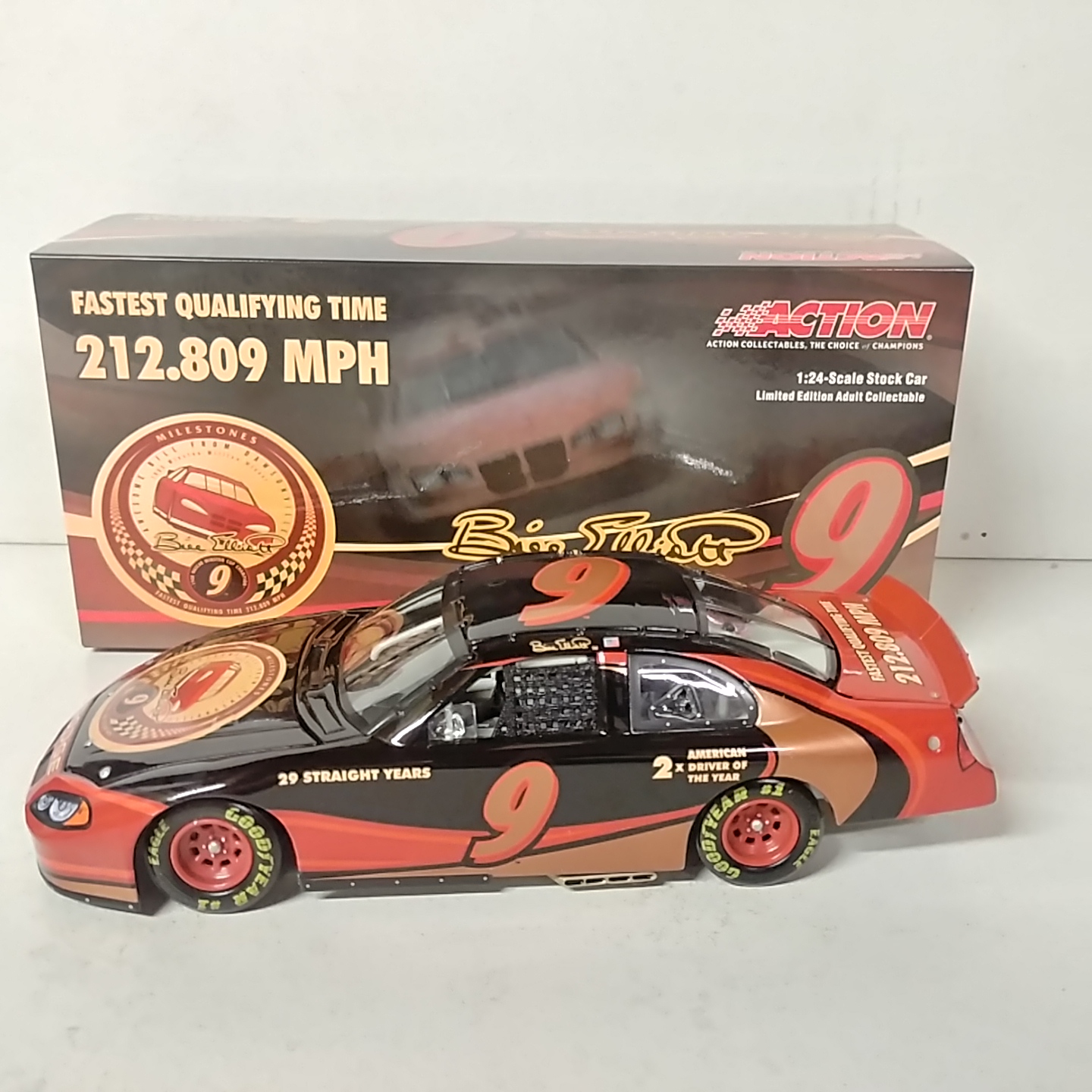 2004 Bill Elliott 1/24th Milestones Fantasy c/w car