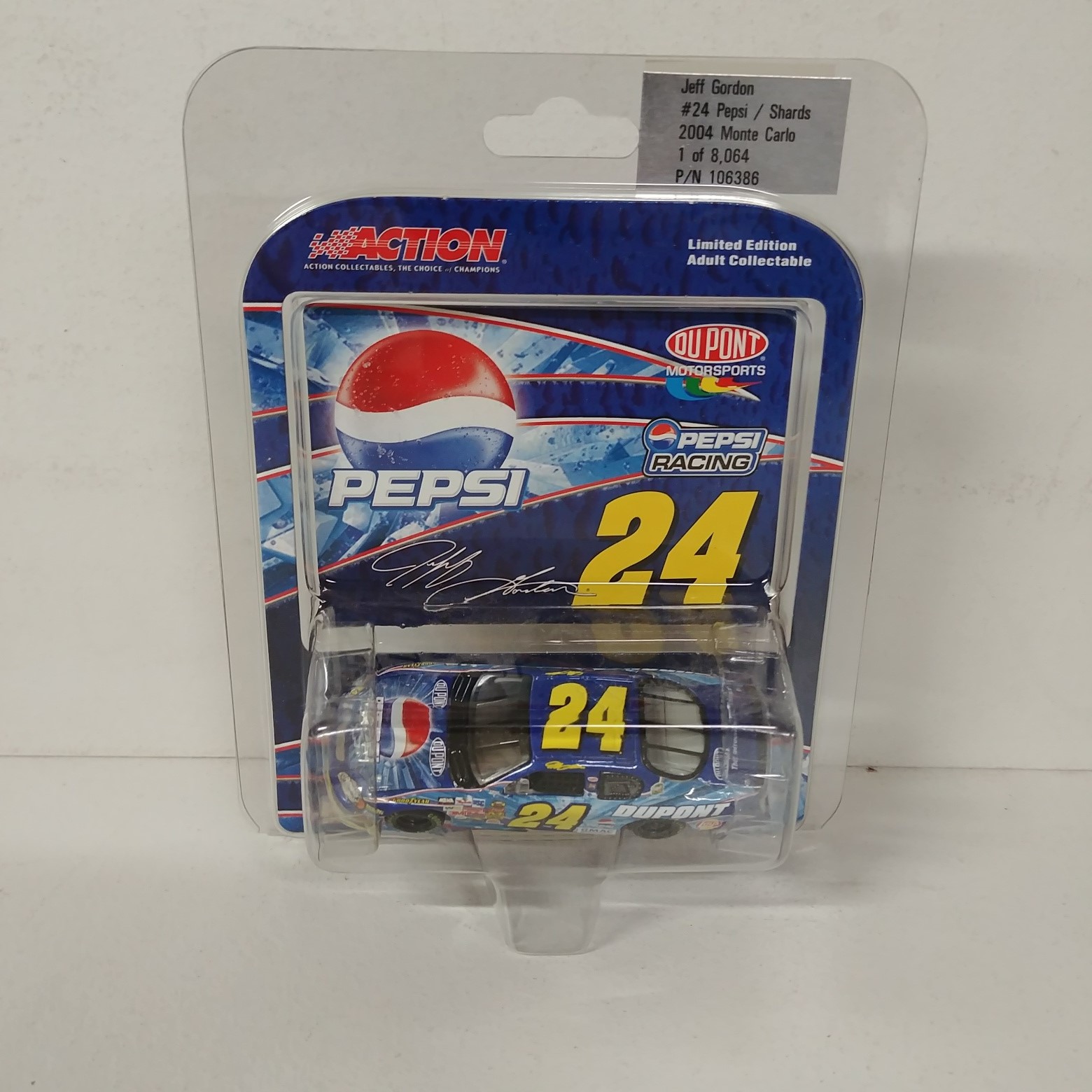 2004 Jeff Gordon 1/64th Dupont "Pepsi Shards" car