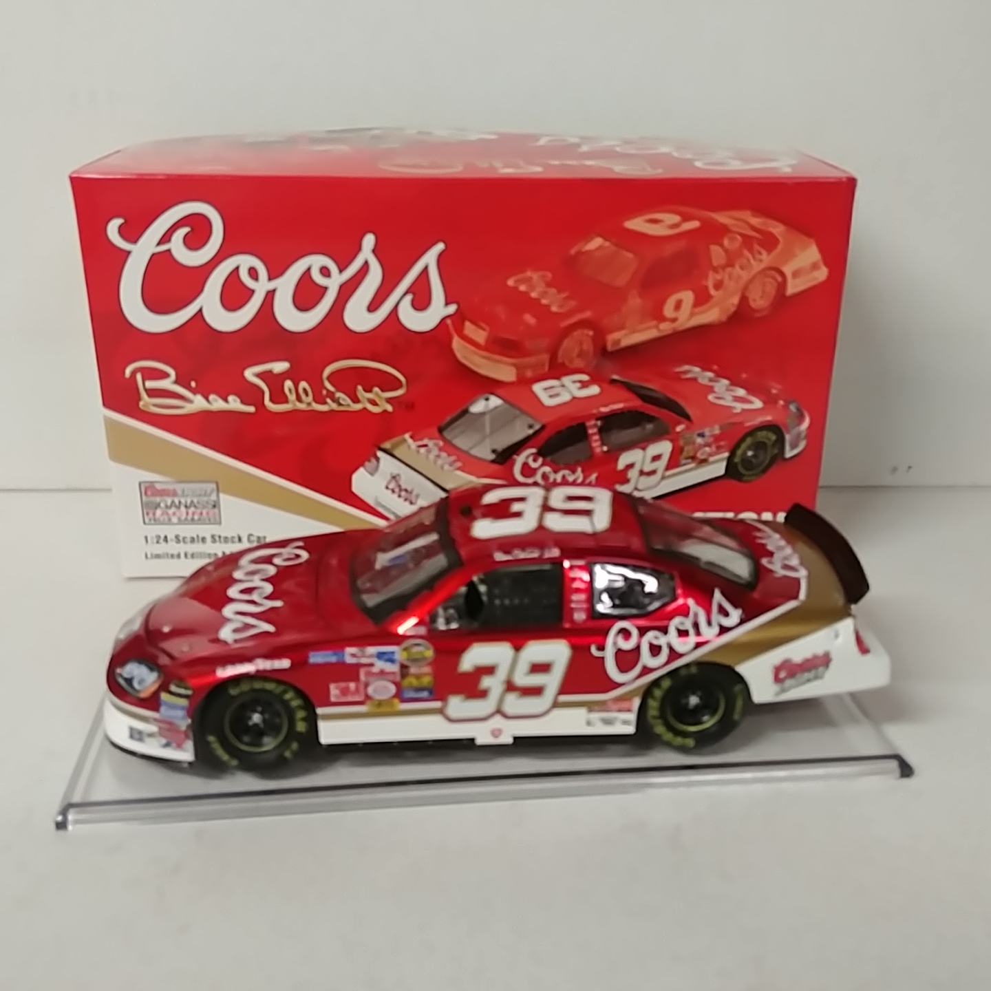 2005 Bill Elliott 1/24th Coors "Retro""Bud Shootout" Liquid Color c/w car