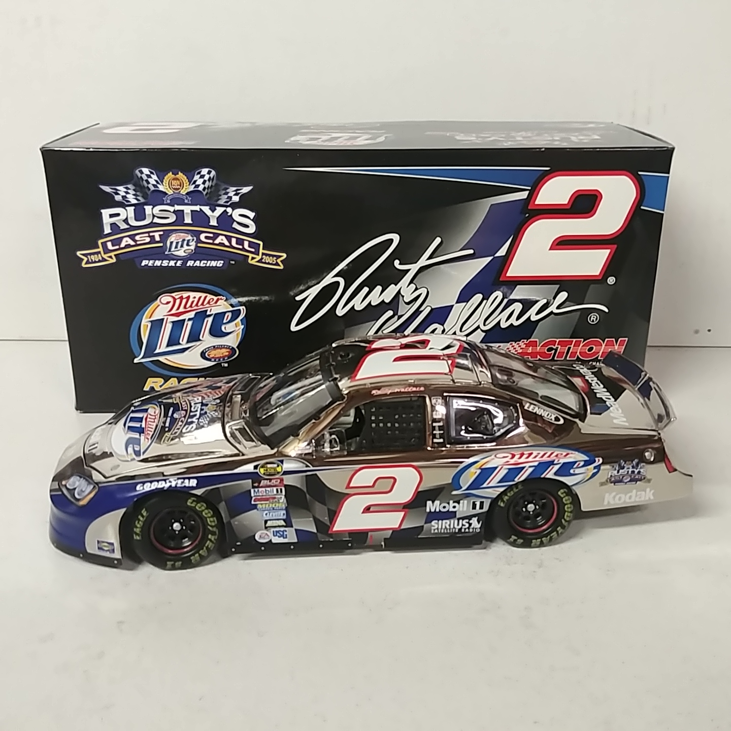 2005 Rusty Wallace 1/24th Miller Lite "Daytona Shoot Out" Liquid Color c/w car