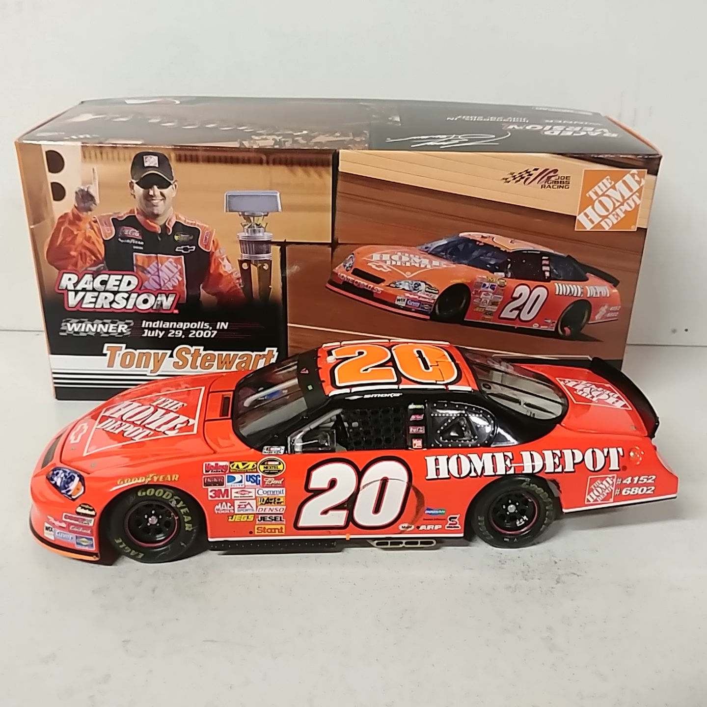 2007 Tony Stewart 1/24th Home Depot "Indy Win" Monte Carlo SS