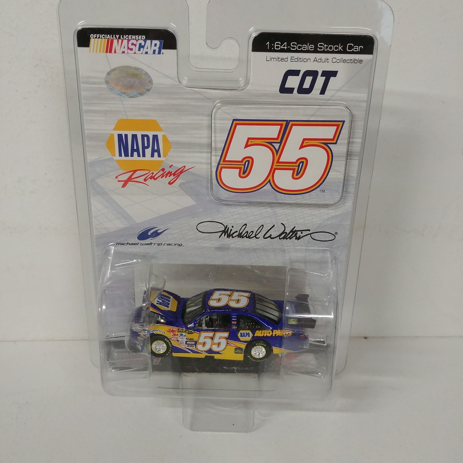 2007 Michael Waltrip 1/64th NAPA "Car of Tomorrow" "Dealer Select" hood open Camry