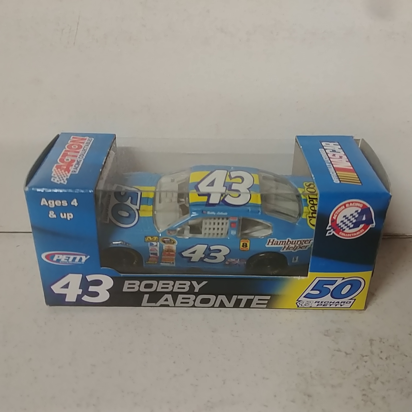 2008 Bobby Labonte 1/64th Cheerios "Richard Petty 50th Anniversary" Pitstop Series car