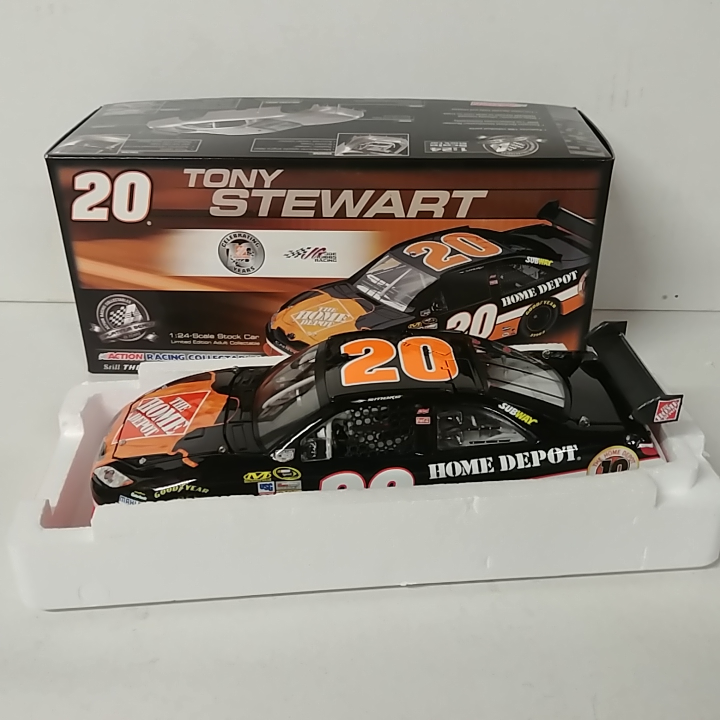 2008 Tony Stewart 1/24th Home Depot "10th Anniversary" Toyota Camry