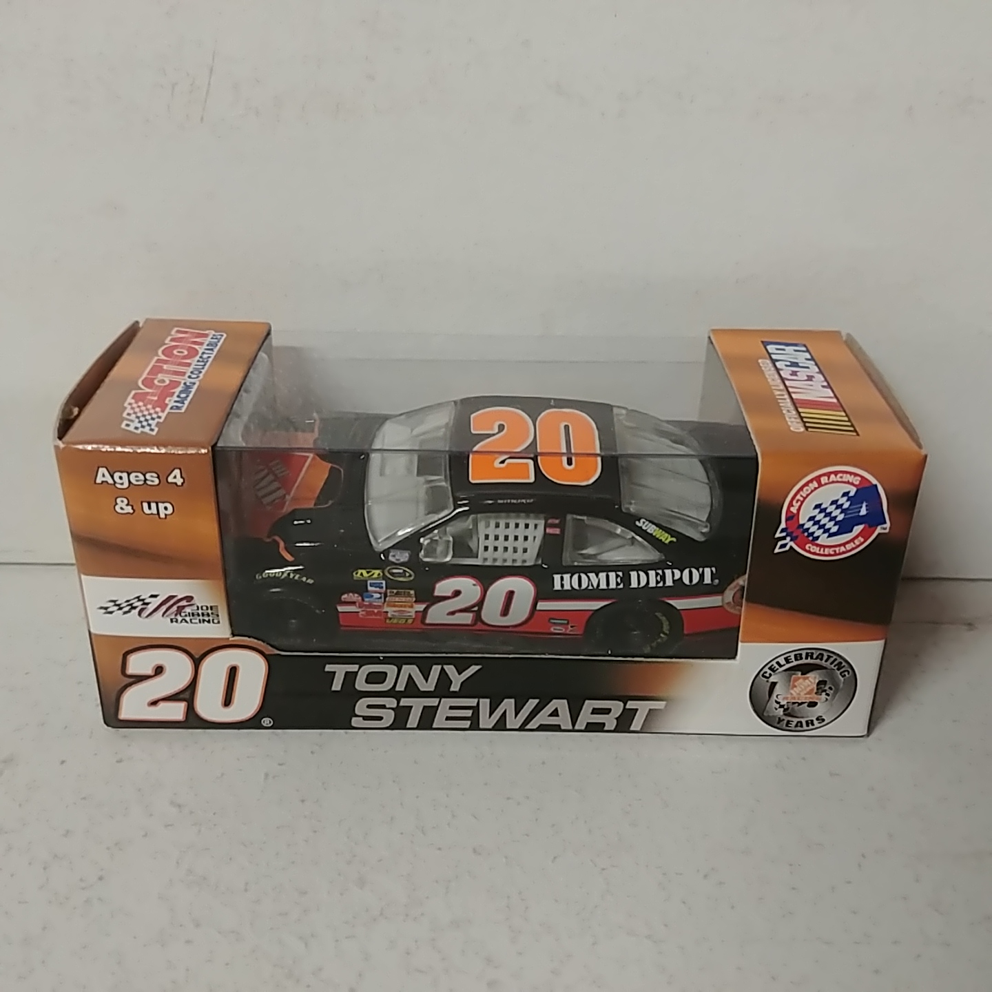 2008 Tony Stewart 1/64th Home Depot "10th Anniversary" Pitstop Series Camry