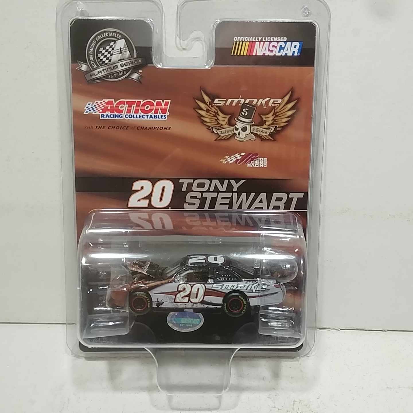 2008 Tony Stewart 1/64th "Smoke" Pocono Test ARC Hood Open Camry