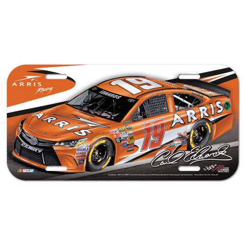 2015 Carl Edwards ARRIS plastic license plate