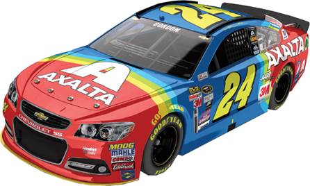 2015 Jeff Gordon 1/64th Axalta "Rainbow" Pitstop Series Chevrolet SS