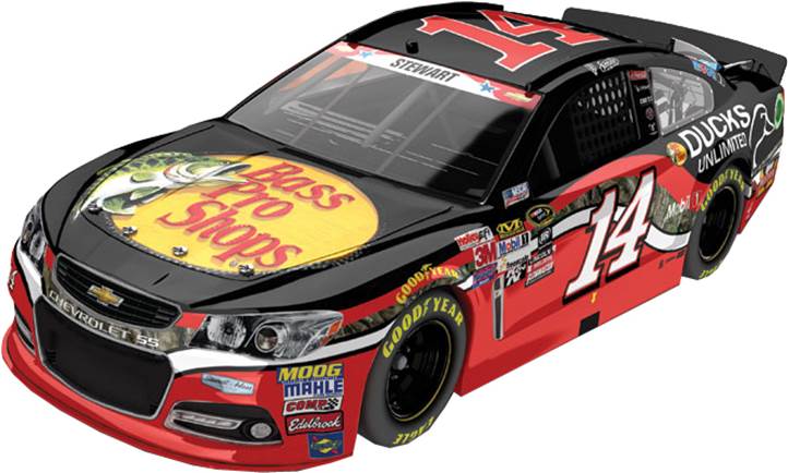 2015 Tony Stewart 1/64th Bass Pro Shops "Ducks Unlimited" Pitstop Series Chevrolet SS