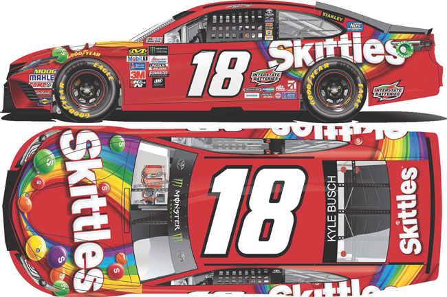 2017 Kyle Busch 1/24th Skittles Camry