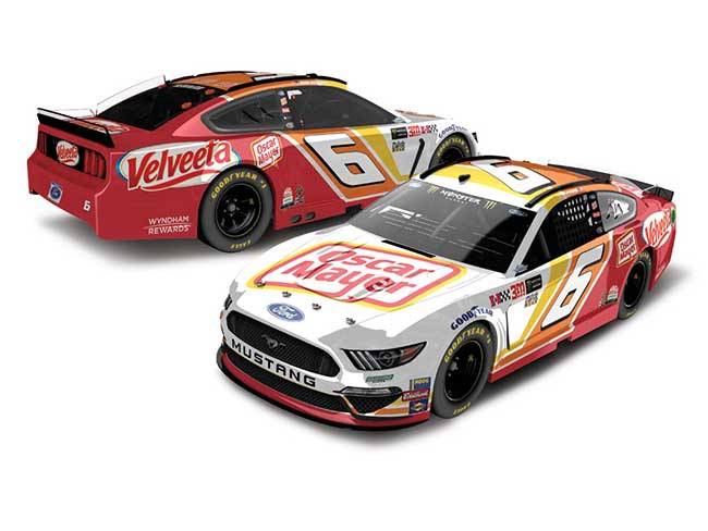 2019 Ryan Newman 1/64th Oscar Mayer "Darlington Throwback" Mustang