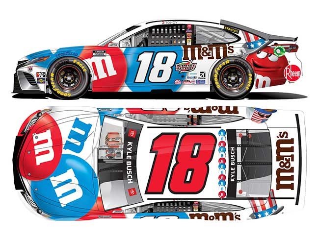 2021 Kyle Busch 1/64th M&M's "Red White And Blue" Camry
