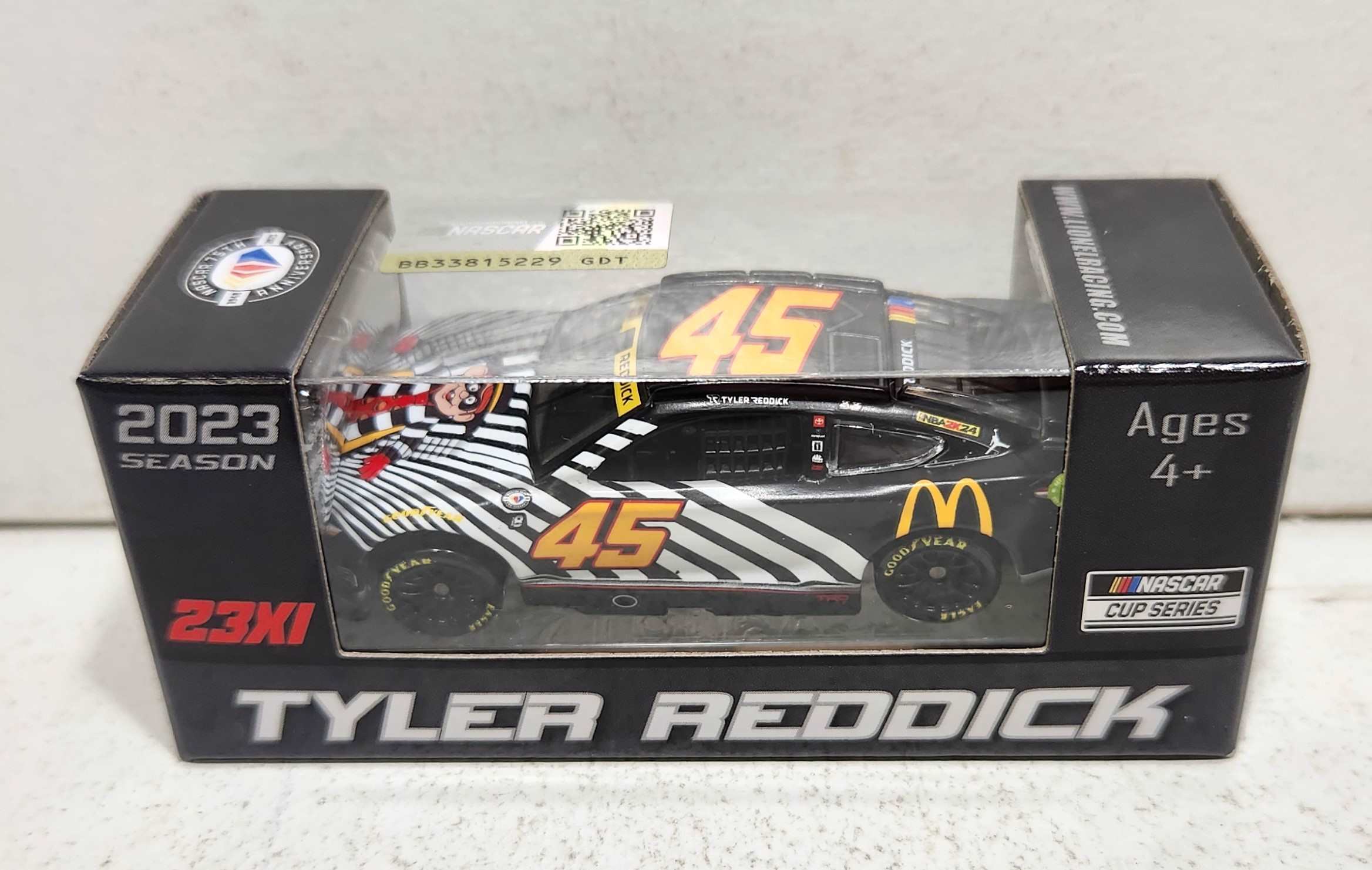 2023 Tyler Reddick 1/64th McDonald’s "Hamburglar" Camry