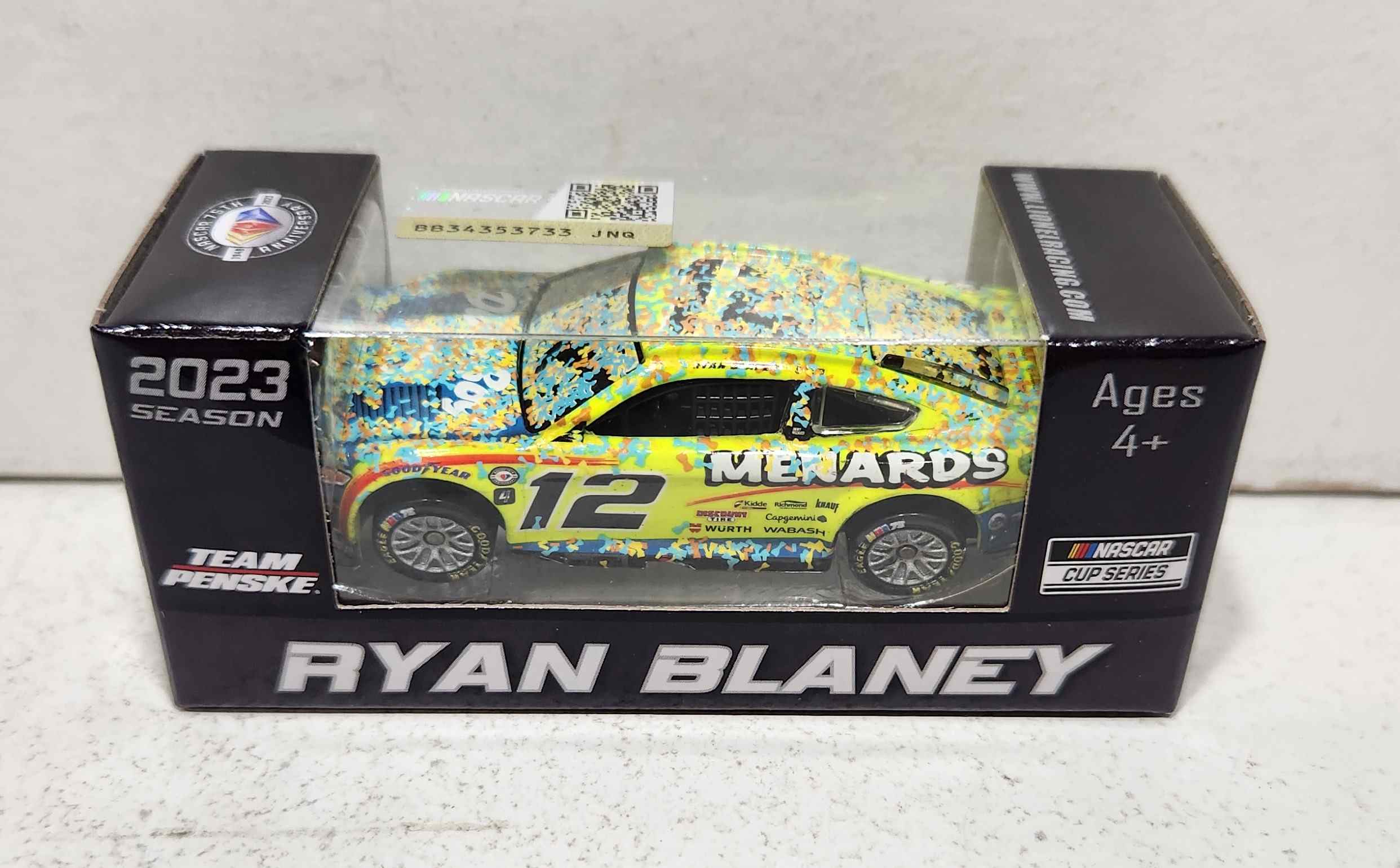 2023 Ryan Blaney 1/64th Menards "Phoenix Raced" Mustang