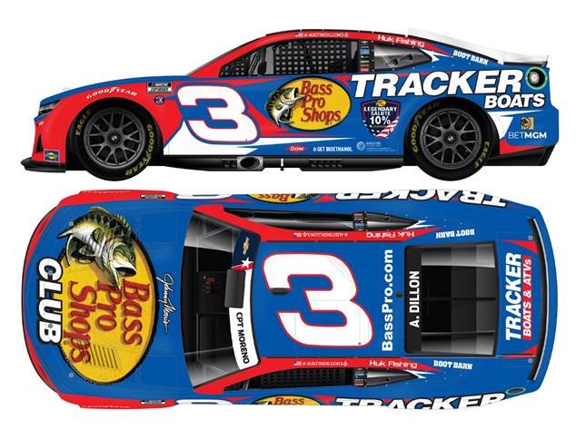 2024 Austin Dillon 1/64th Bass Pro Shops "Salutes" Camaro