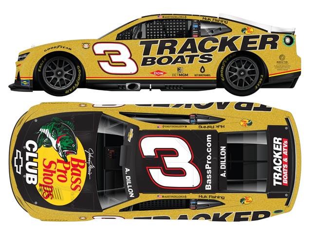 2024 Austin Dillon 1/64th Bass Pro Shops "Darlington Throwback" Camaro