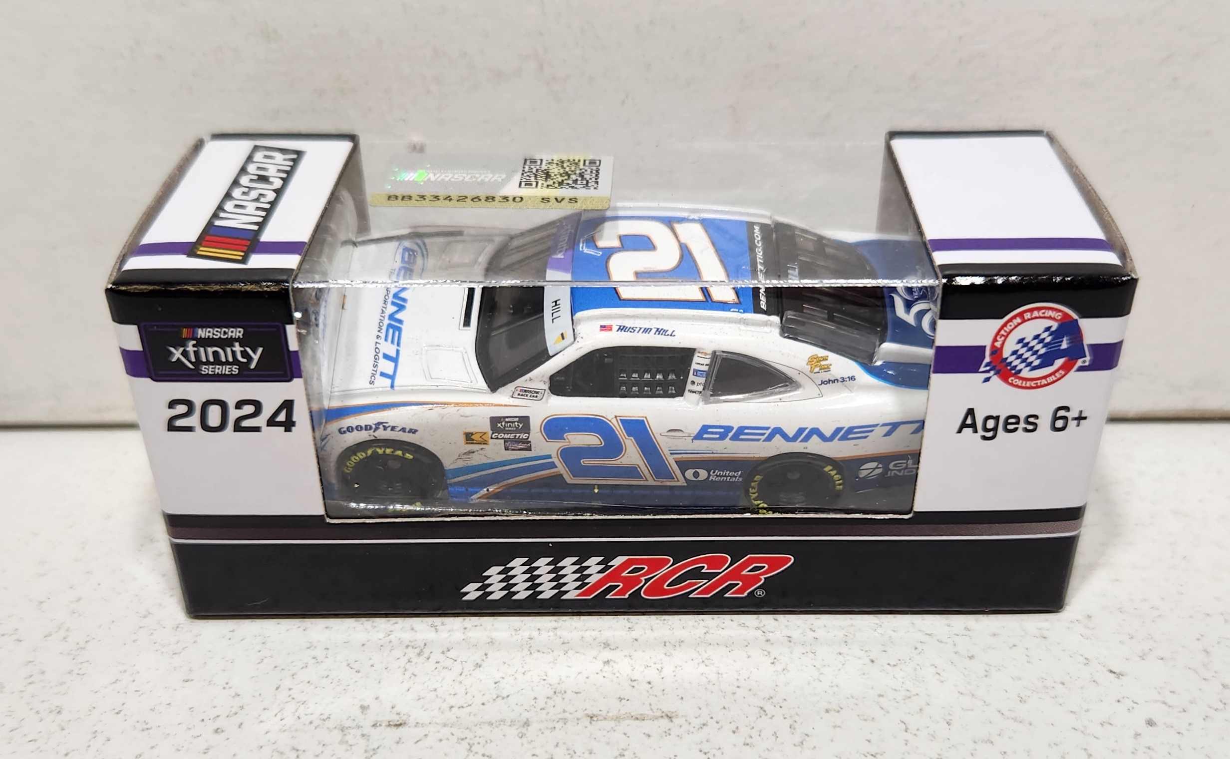 2024 Austin Hill 1/64th Bennett Transportation & Logistics "Daytona Win Xfinity Series" Camaro