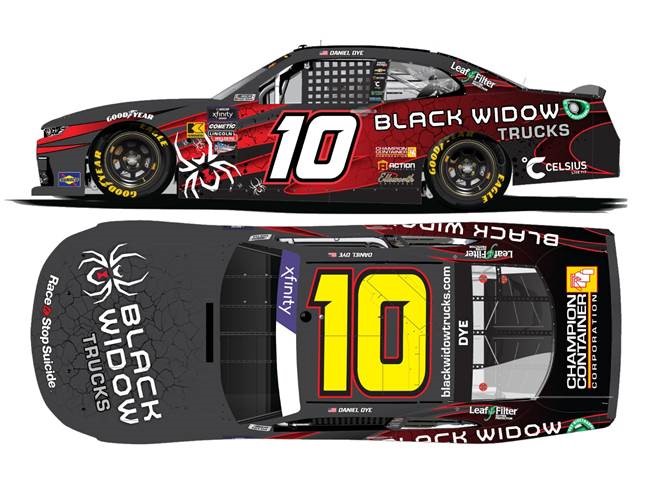 2024 Daniel Dye 1/64th Black Widow Trucks "Xfinity Series" Camaro