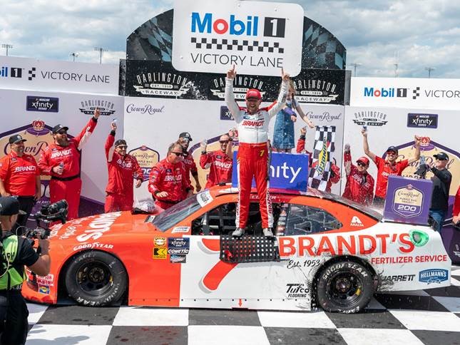 2024 Justin Allgaier 1/64th Brandt "Darlington Throwback"Darlington Win""Xfinity Series" Camaro