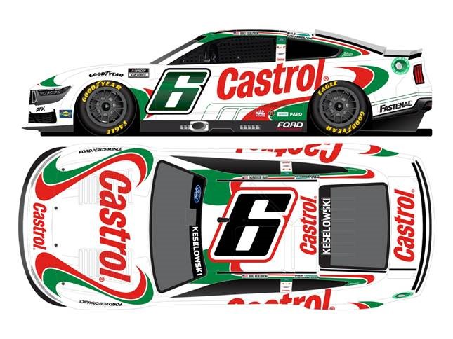 2024 Brad Keselowski 1/64th Castrol "Darlington Throwback" Mustang