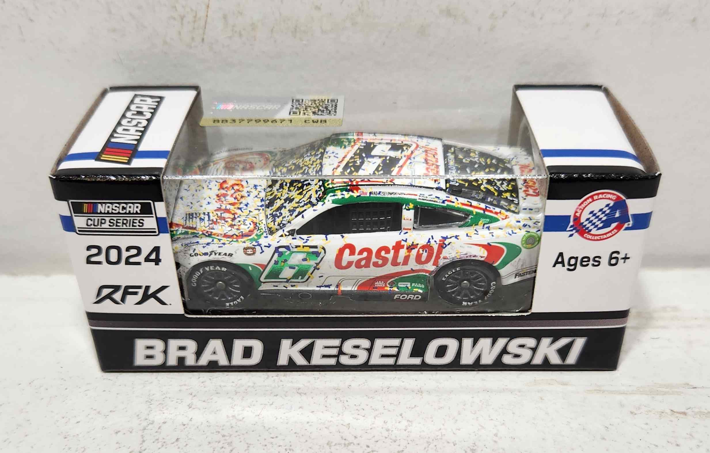 2024 Brad Keselowski 1/64th Castrol "Darlington Throwback""Darlington Win" Mustang