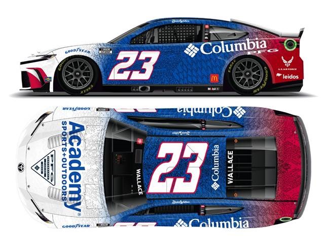 2024 Darrel Bubba Wallace 1/64th Columbia "PFG Americana" Camry