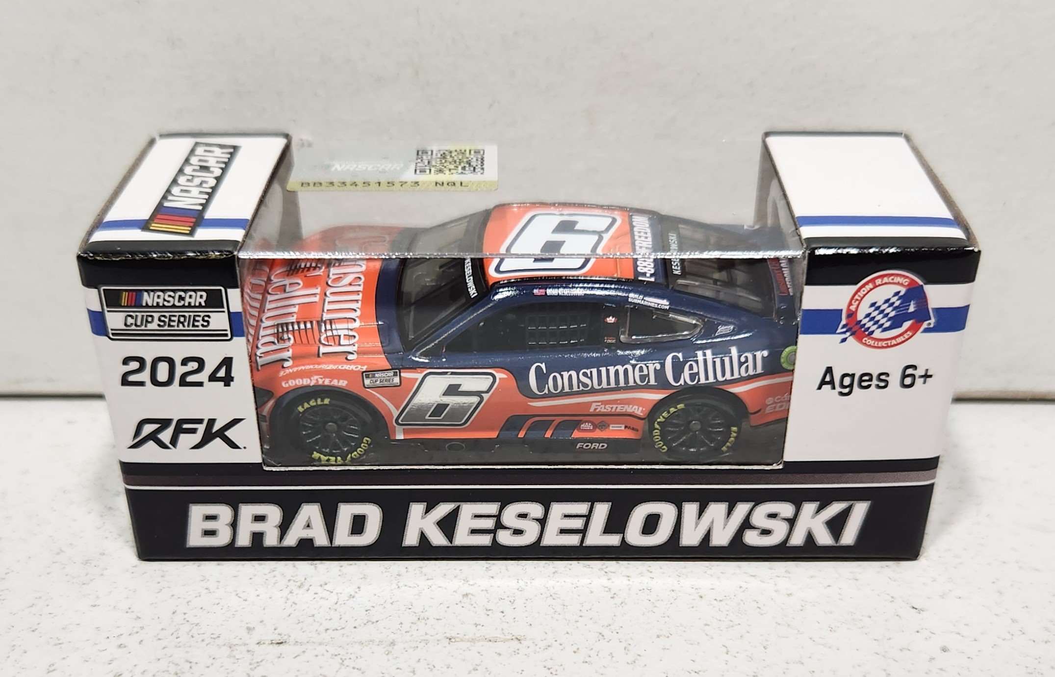 2024 Brad Keselowski 1/64th Consumer Cellular Mustang