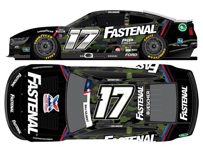 2024 Chris Buescher 1/64th Fastenal "Salutes" Mustang