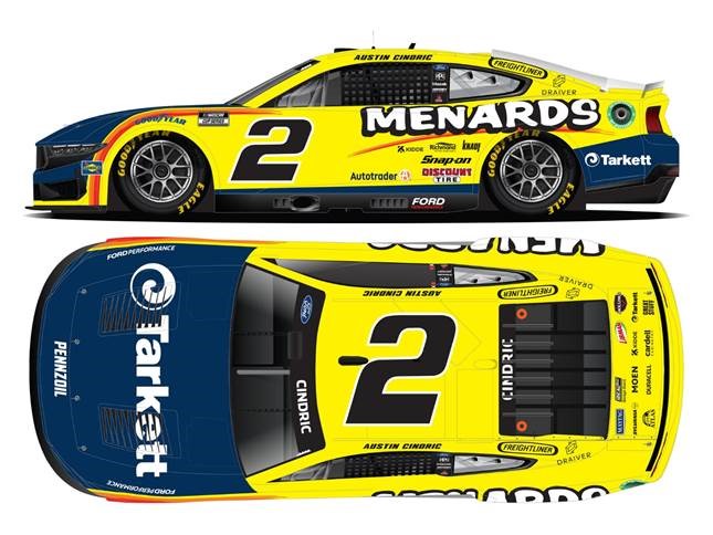 2024 Austin Cindric 1/64th Menards "Tarkett" Mustang