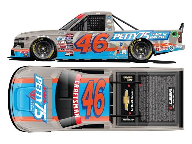 2024 Thad Moffitt 1/64th Petty 75 Years of Racing "Darlington Throwback" Silverado