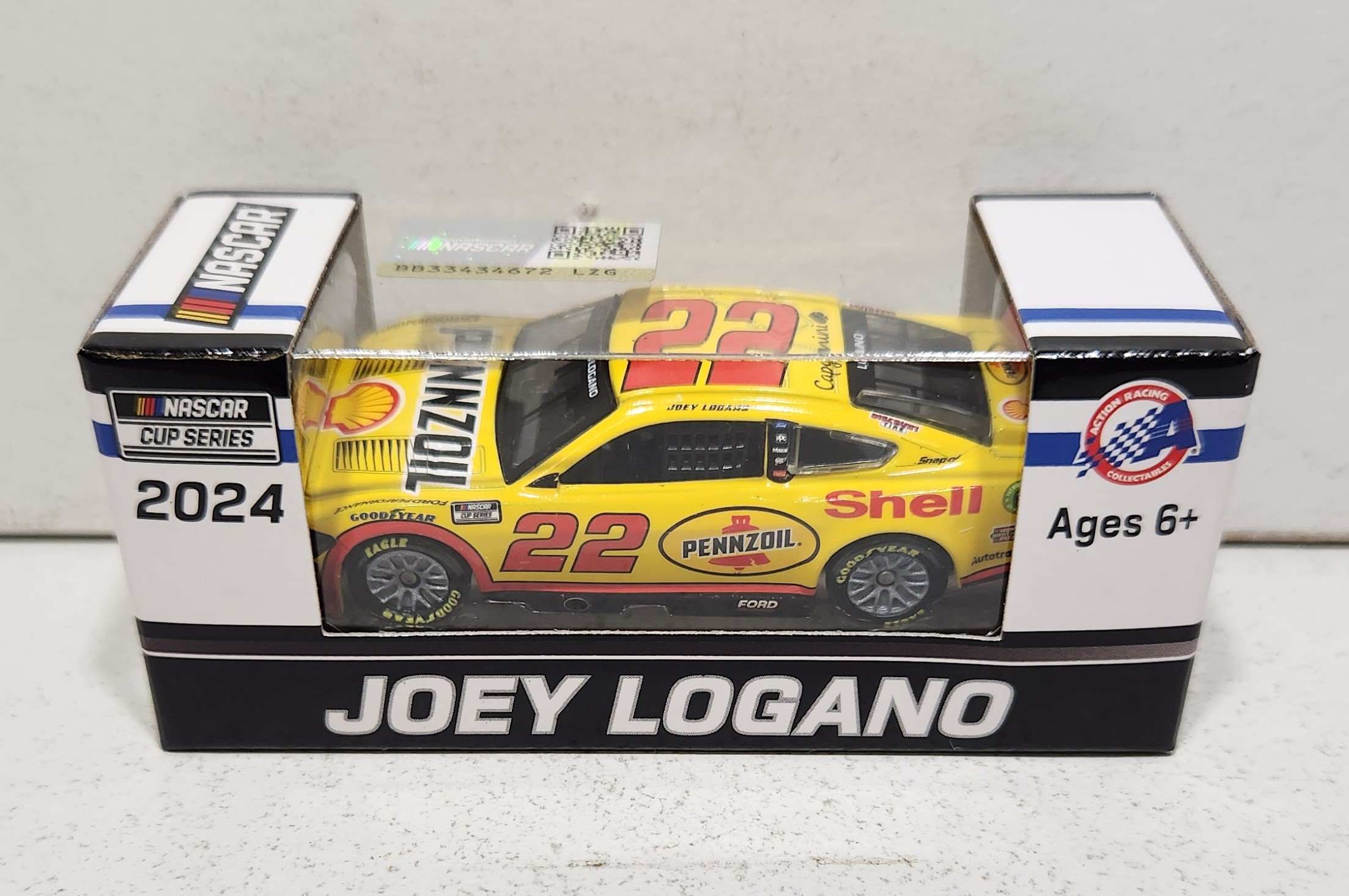 2024 Joey Logano 1/64th Shell Pennzoil Mustang