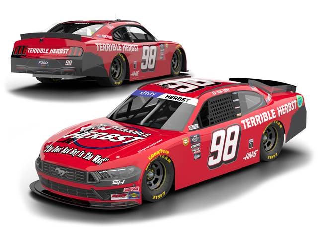 2024 Riley Herbest 1/64th Terrible Herbst "Darlington Throwback""Xfinity Series" Mustang