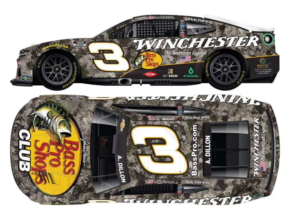 2025 Austin Dillon 1/64th Bass Pro Shops "Winchester" Chevrolet