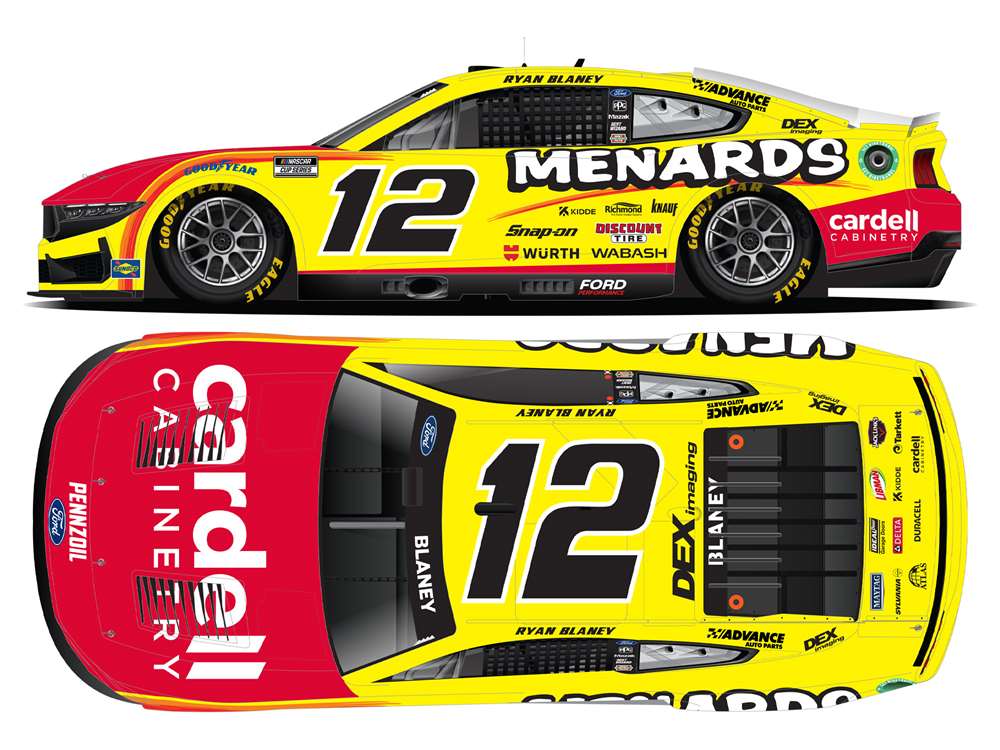 2025 Ryan Blaney 1/64th Menards "Cardell" Mustang