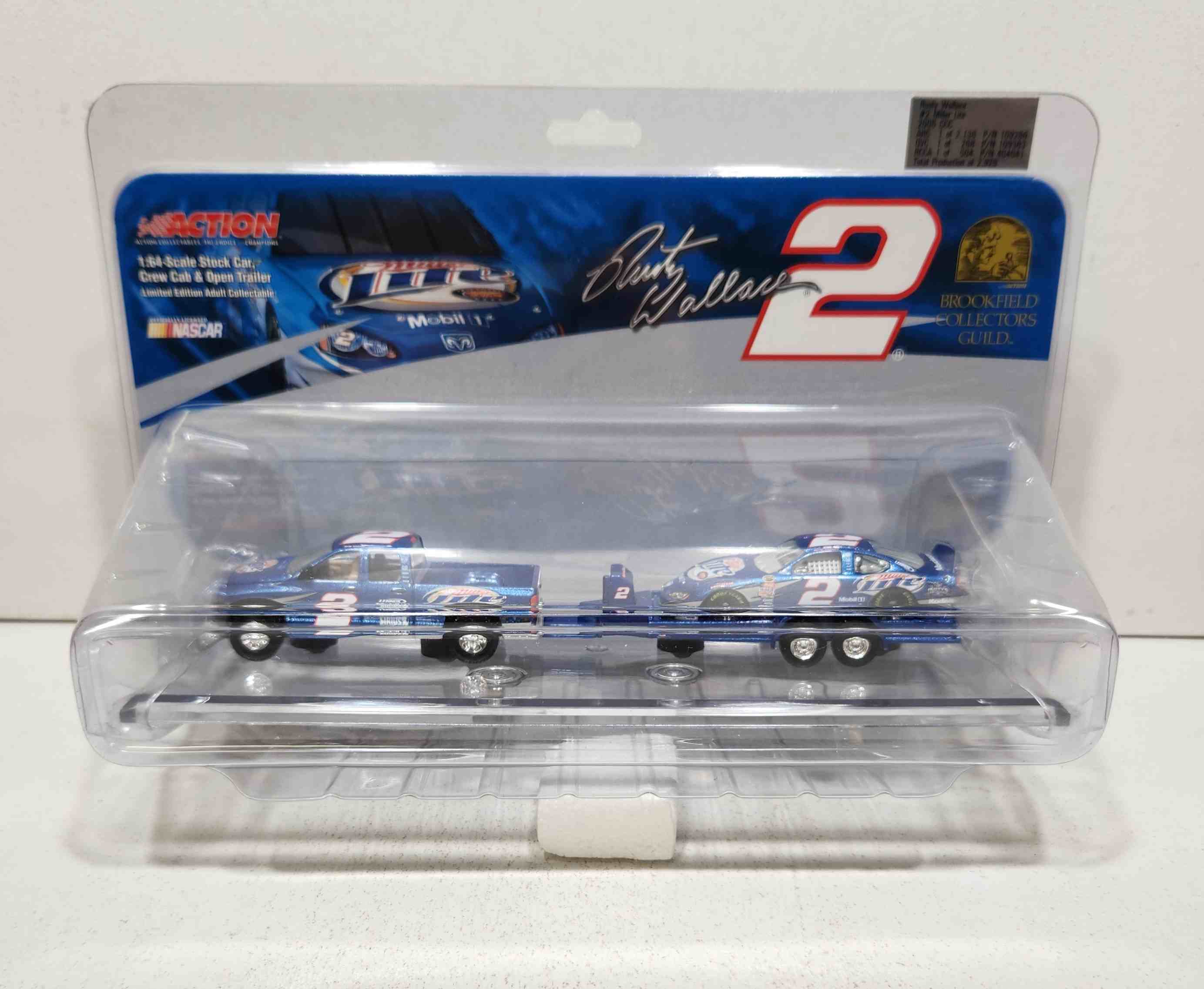 2005 Rusty Wallace 1/64th Miller Lite CCC 3-piece set by Brookfield