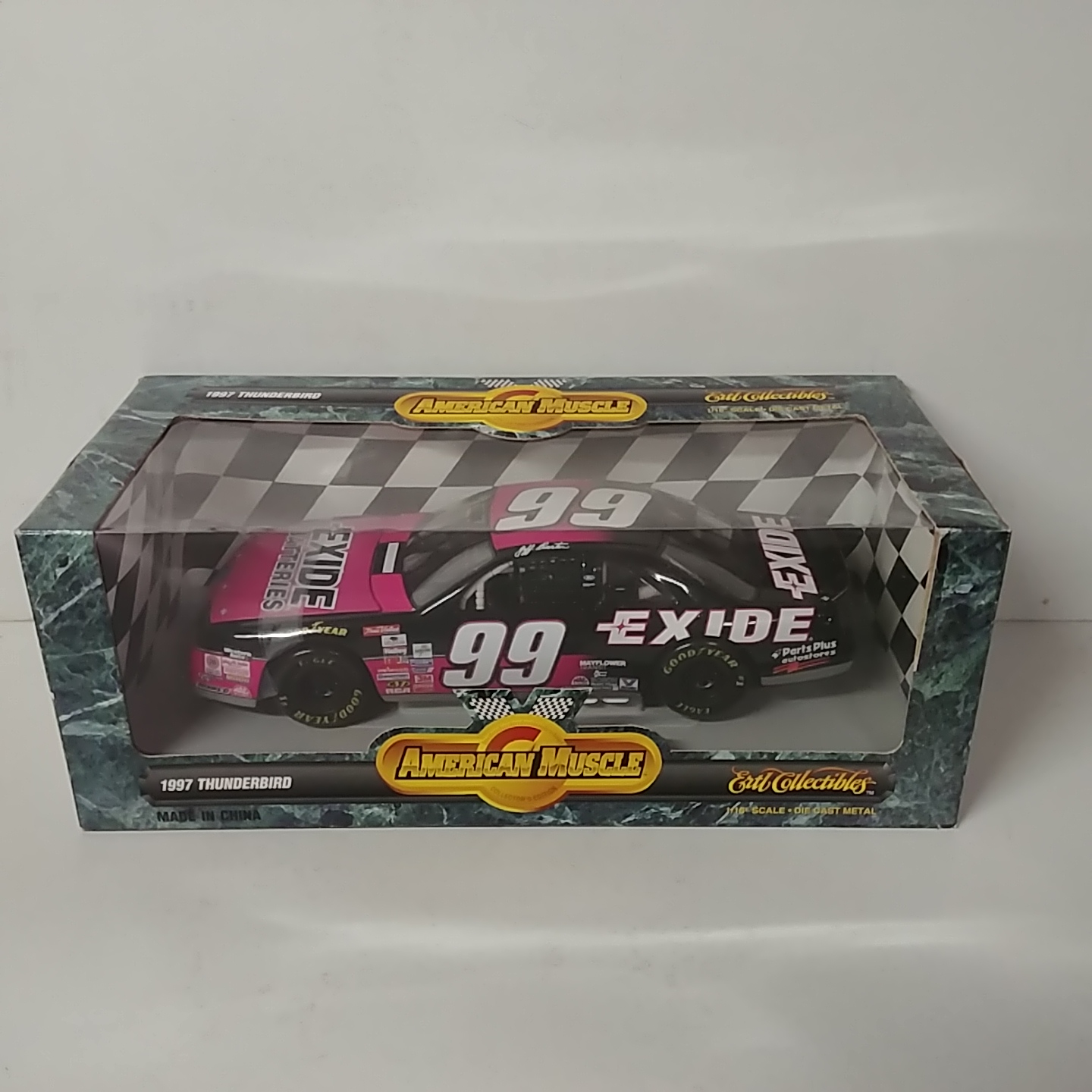 1997 Jeff Burton 1/18th Exide Thunderbird