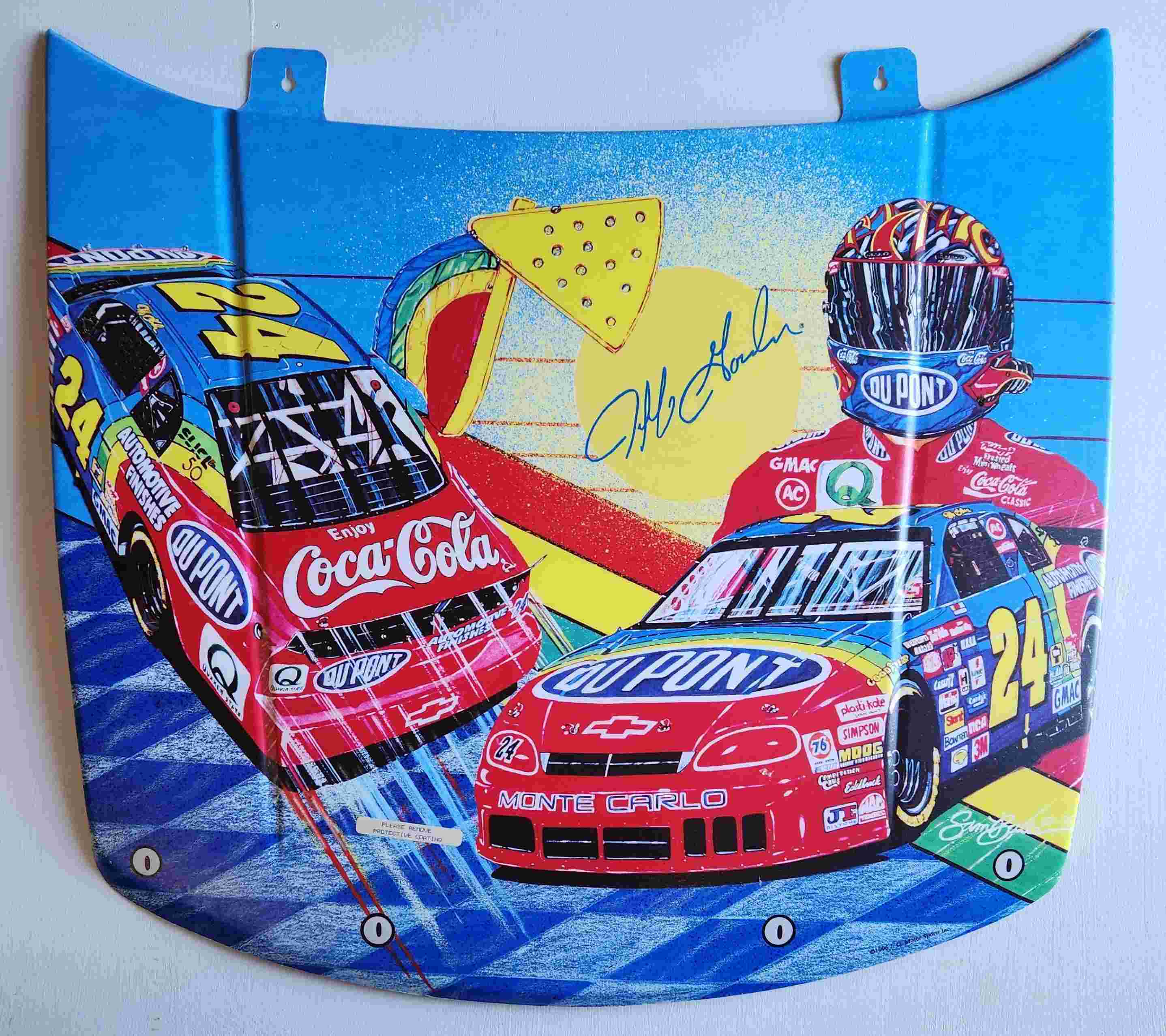 1996 Jeff Gordon 1/4th Dupont metal hood