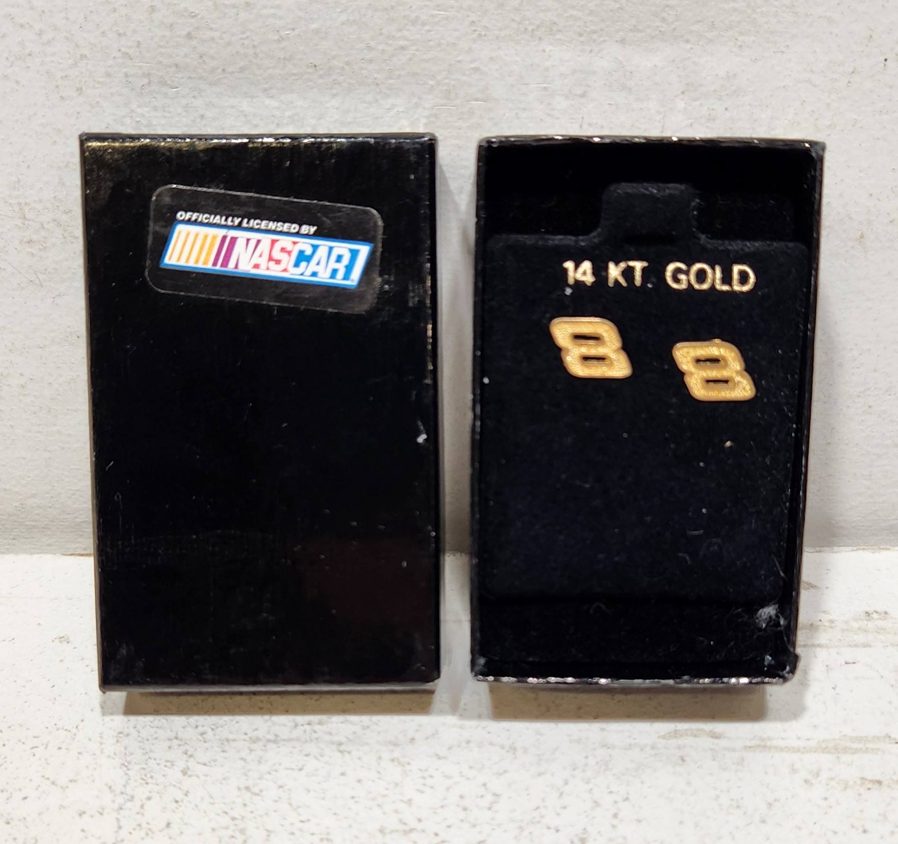 2000 Dale Earnhardt Jr Montana Silversmiths 14kt Gold Earrings