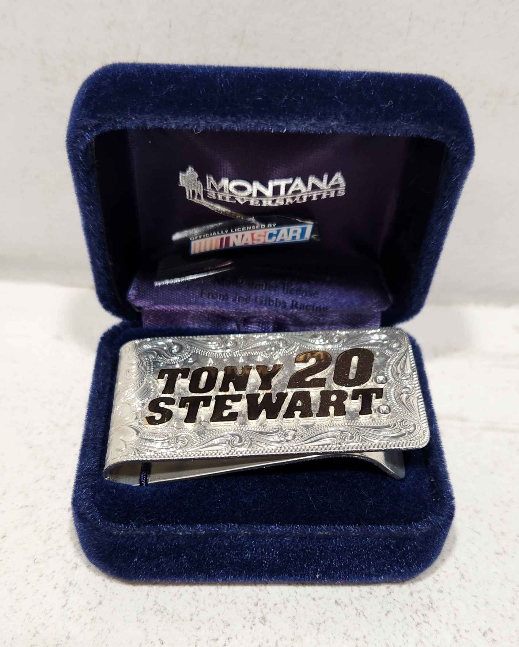 2000 Tony Stewart Montana Silversmiths money clip