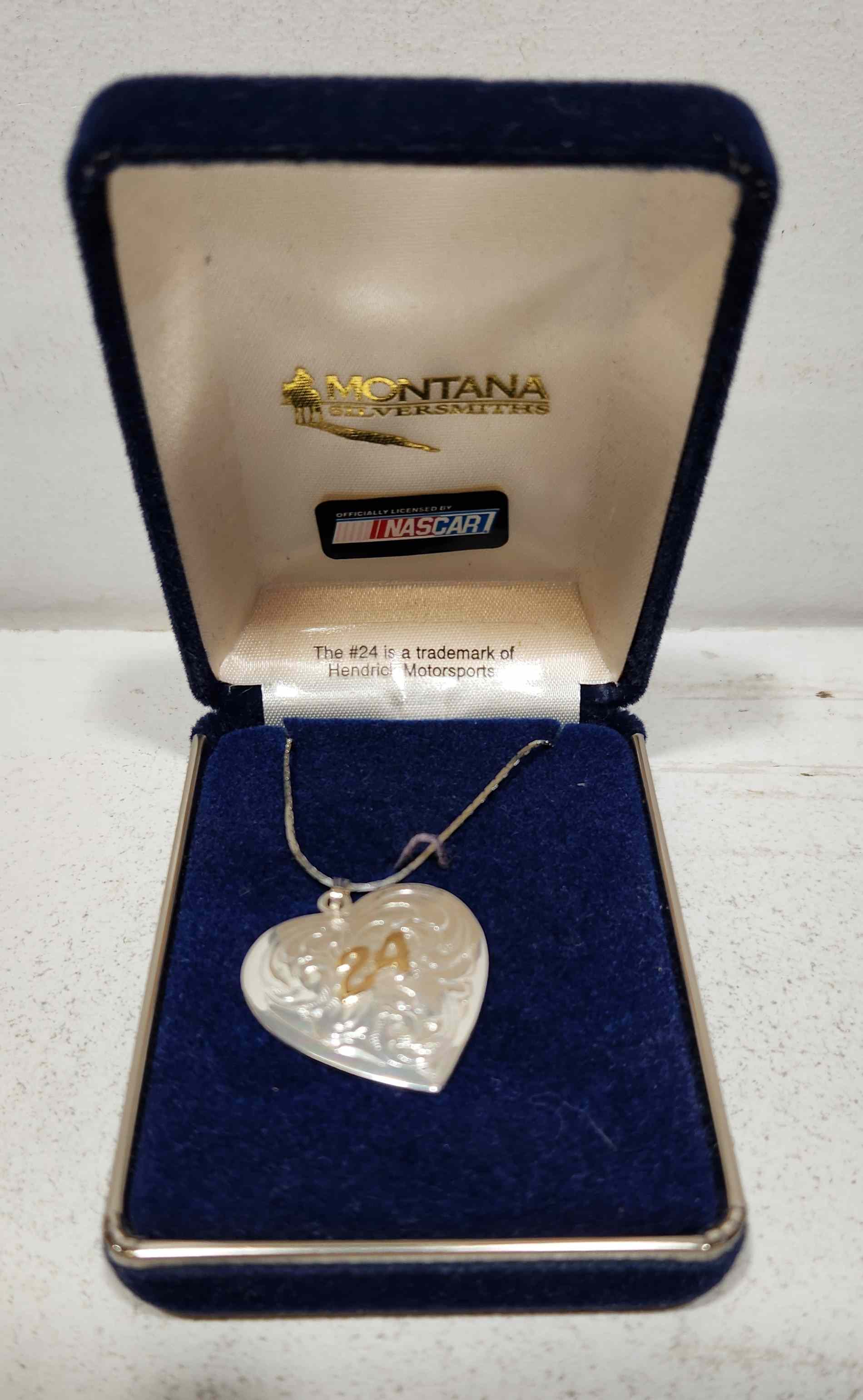 1995 Jeff Gordon Montana Silversmiths Pendant with chain