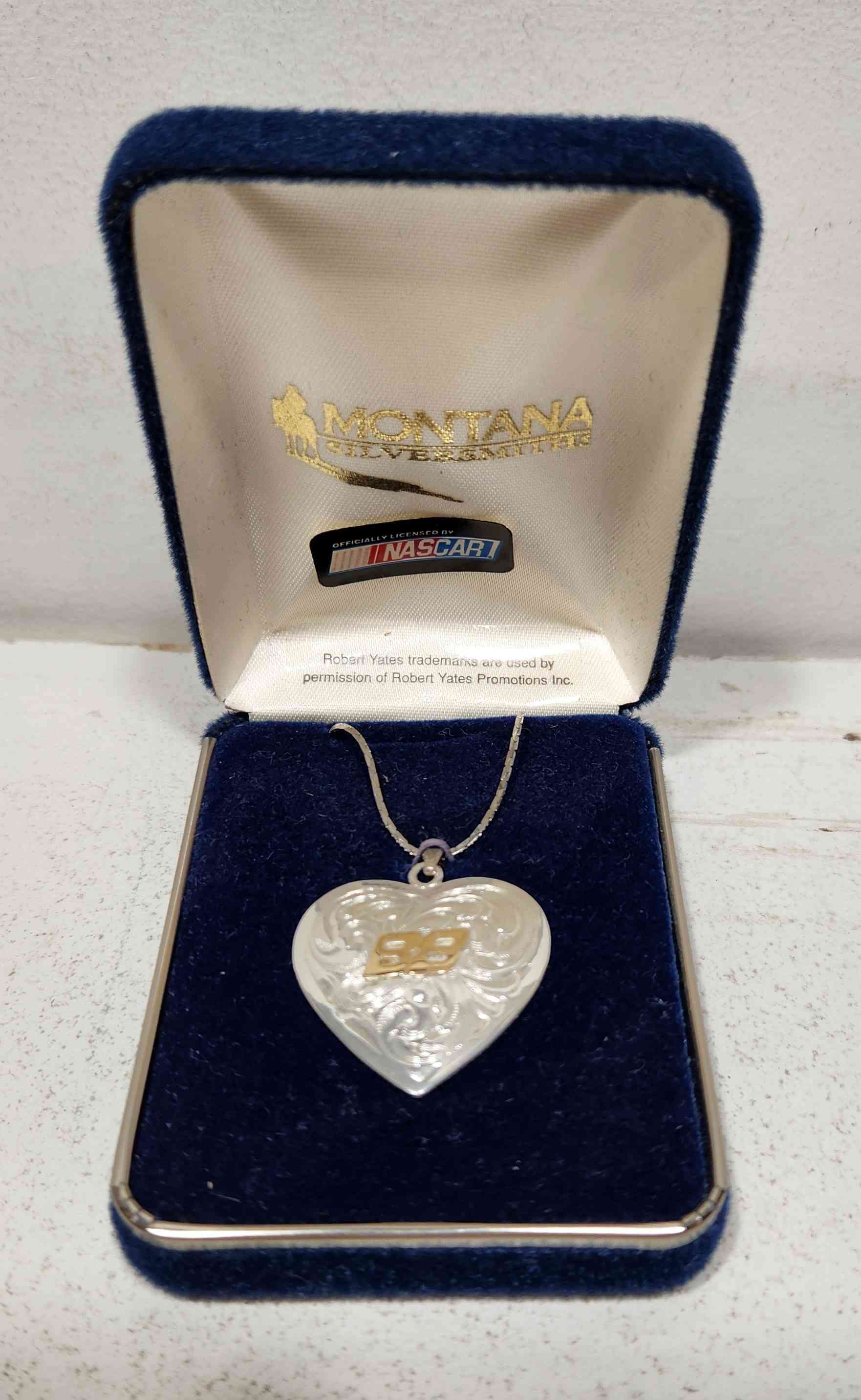 1995 Dale Jarrett Montana Silversmiths Pendant with chain