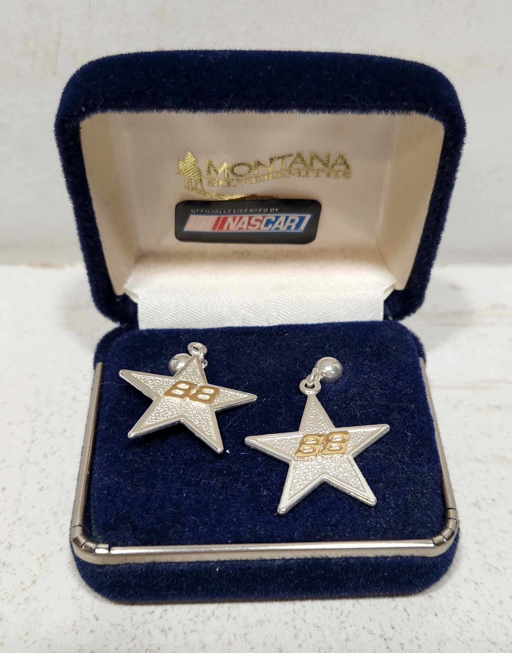 1995 Dale Jarrett Montana Silversmiths Star Earrings