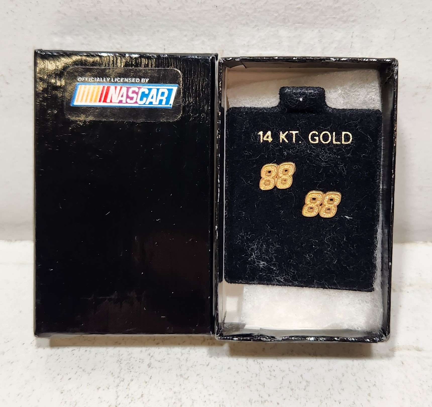 1999 Dale Jarrett #88 Montana Silversmiths 14kt Gold Earrings