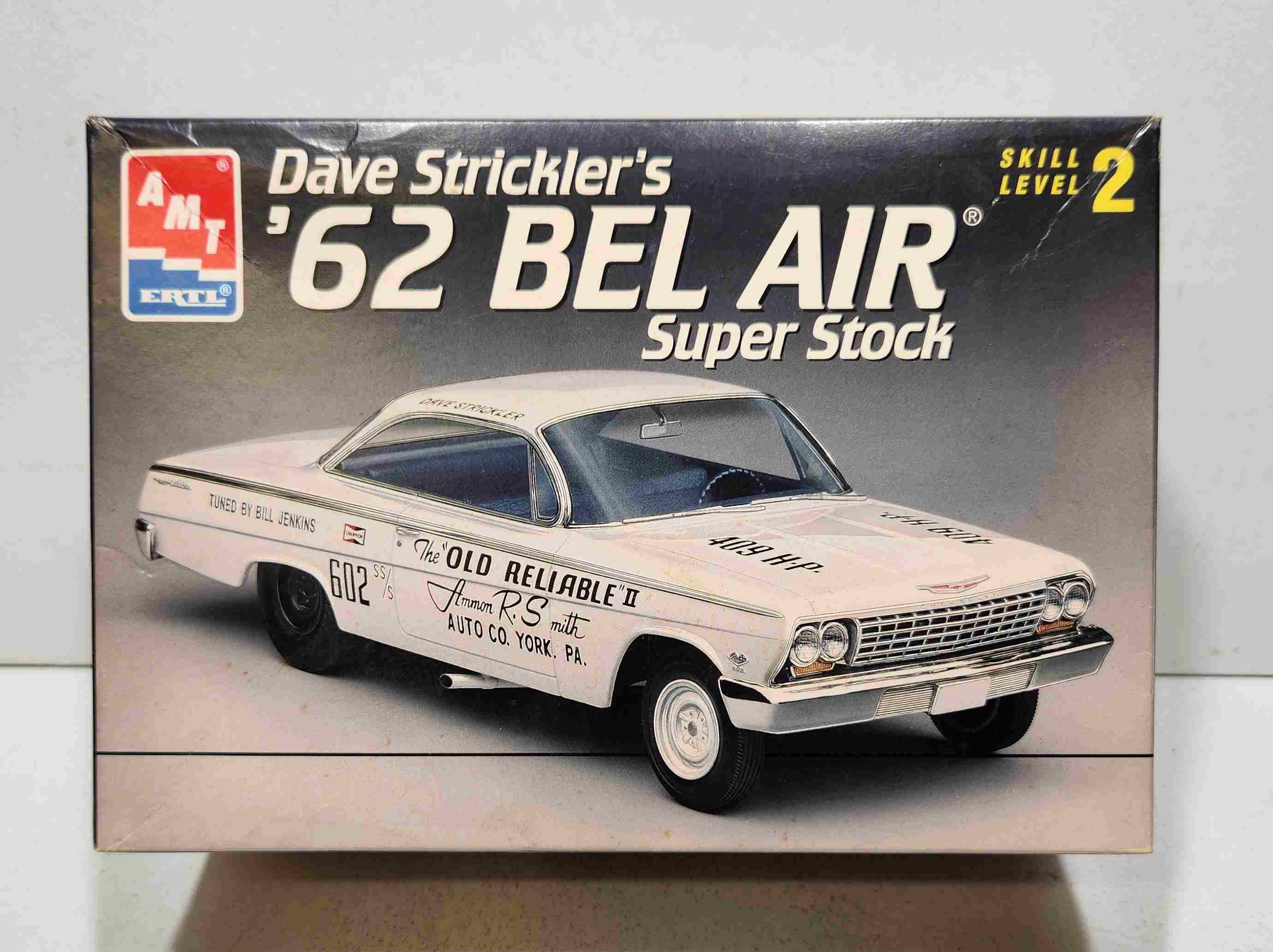 1962 Dave Strickler 1/24th Chevrolet Bel Air "Super Stock" model kit