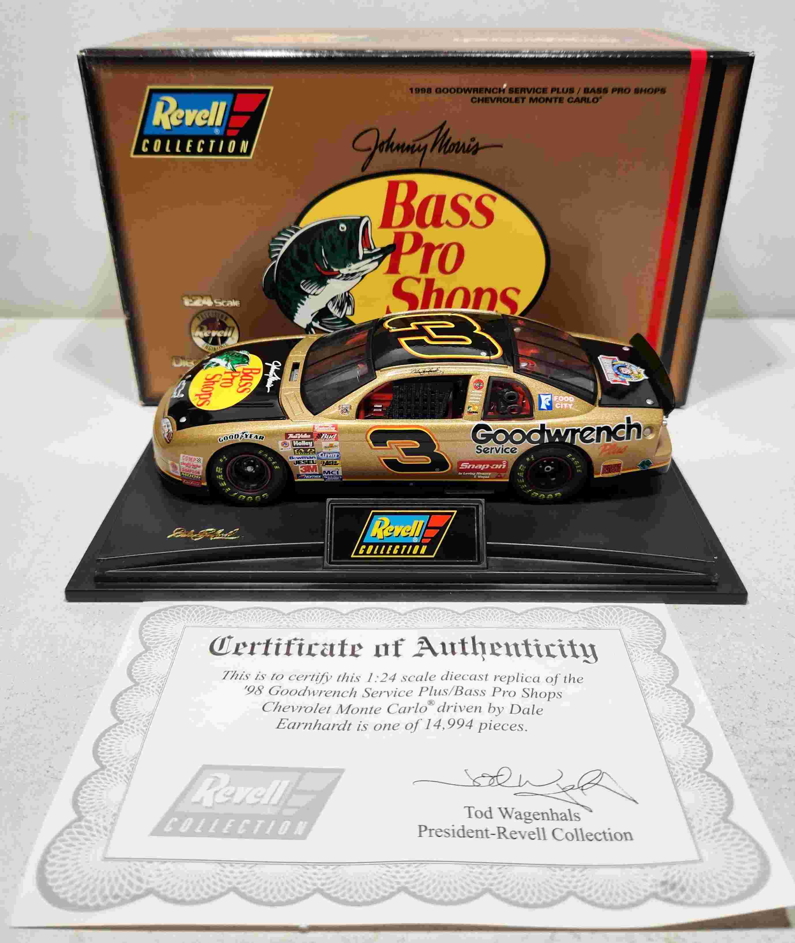 1998 Dale Earnhardt 1/24th GM Goodwrench "Bass Pro Shops" Monte Carlo