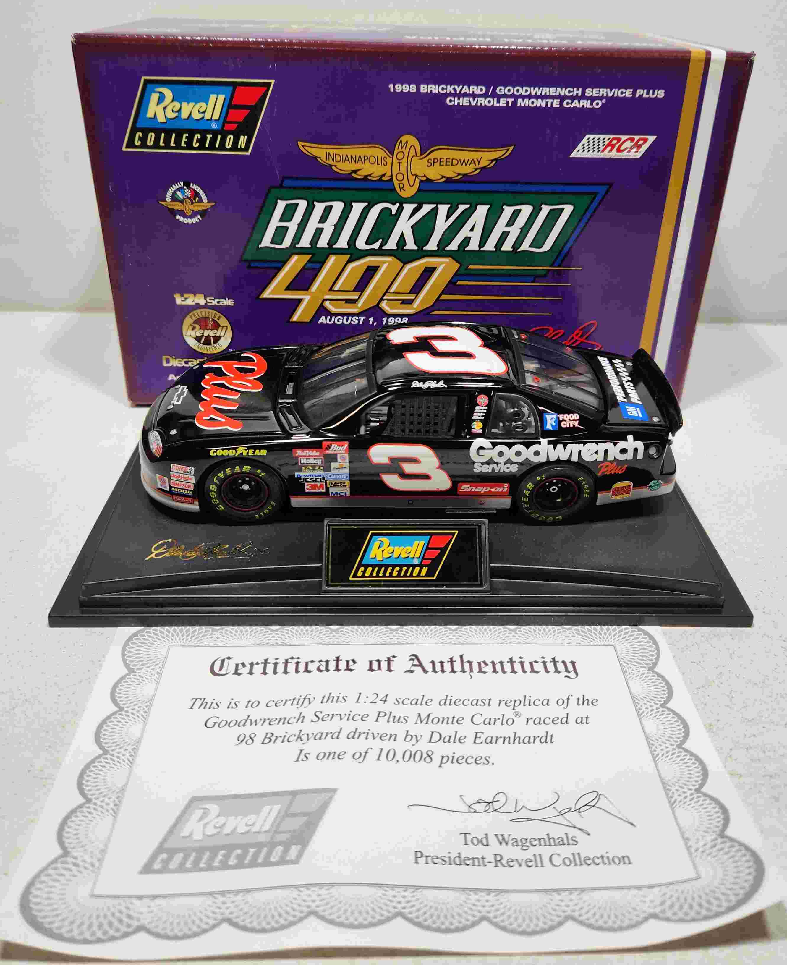 1998 Dale Earnhardt 1/24th Goodwrench "Brickyard" Monte Carlo