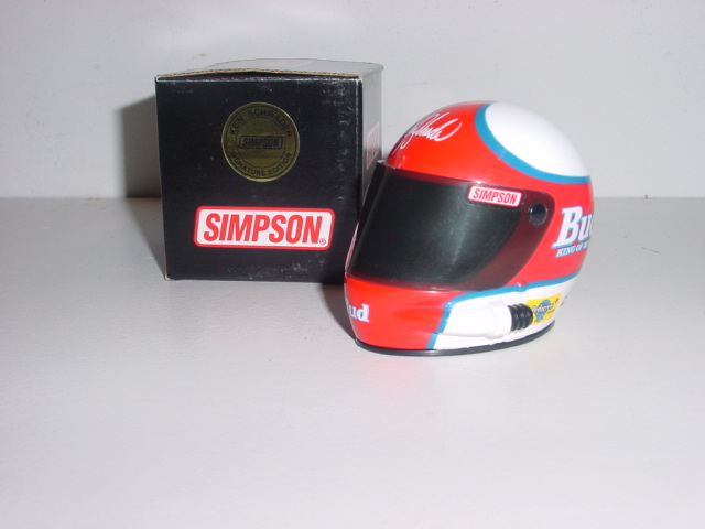 1996 Ken Schrader 1/4th Budweiser mini helmet