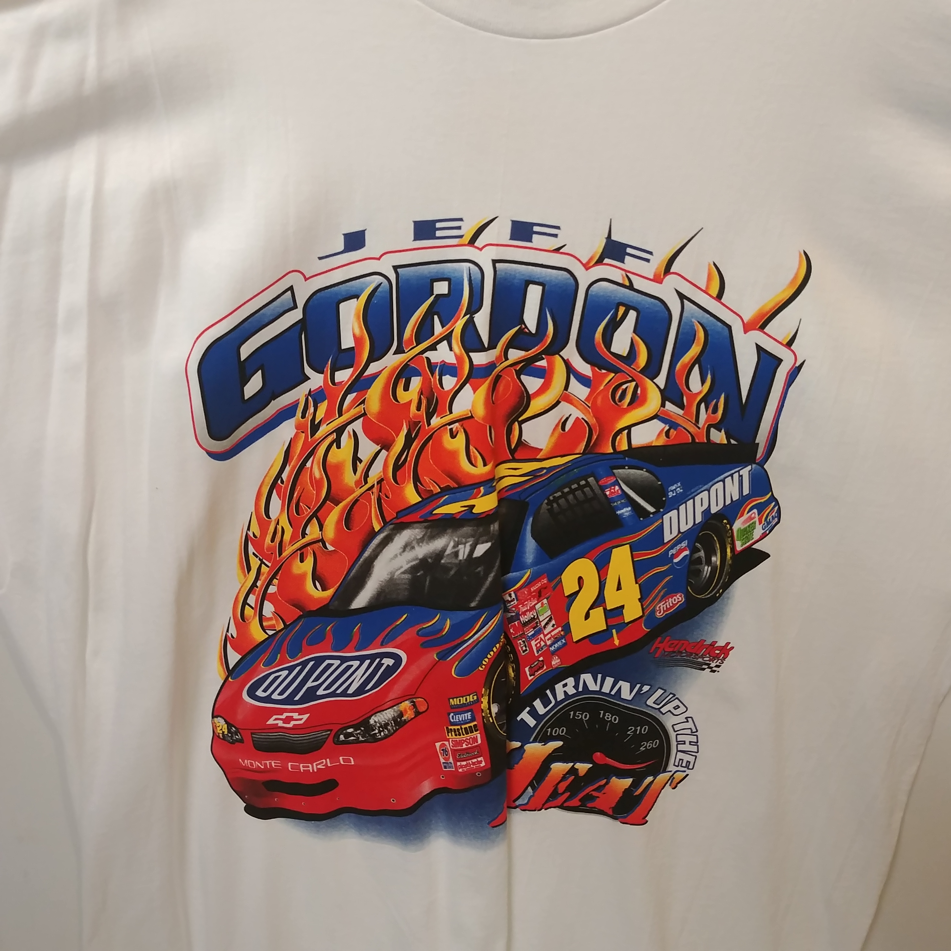 2001 Jeff Gordon Dupont "Turnin' Up The Heat" tee